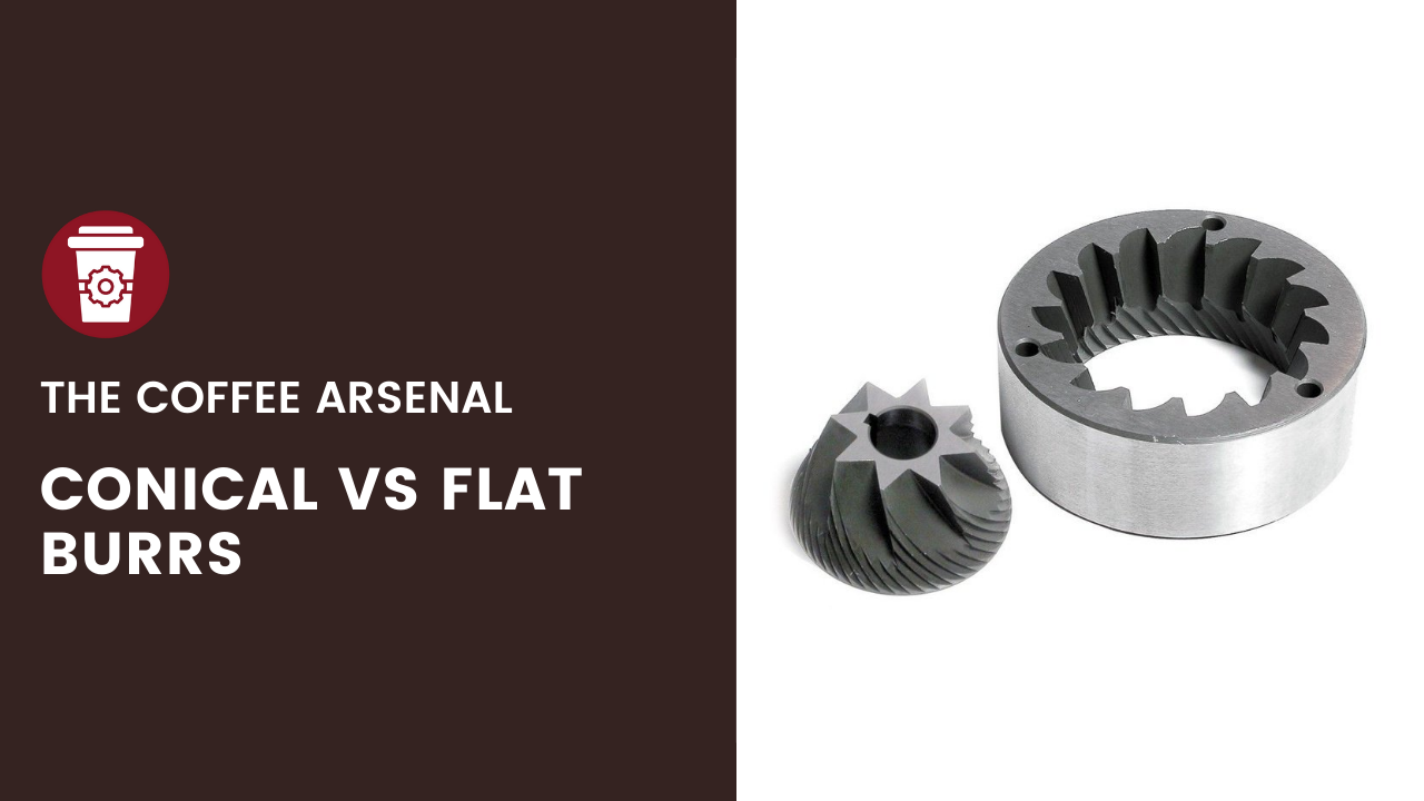 conical vs flat burrs